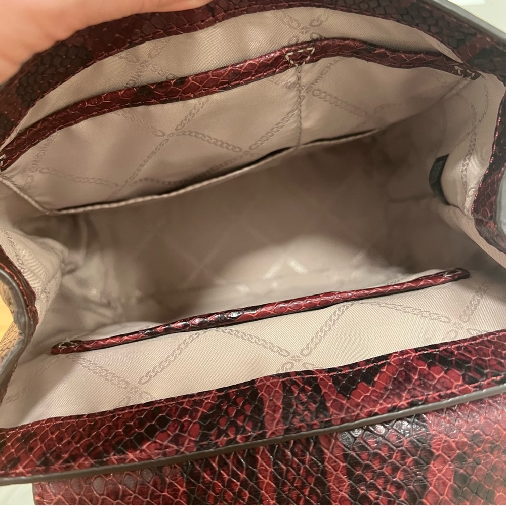 Michael Kors Mott Chain Python Mini Convertible Backpack - Picture 6 of 8